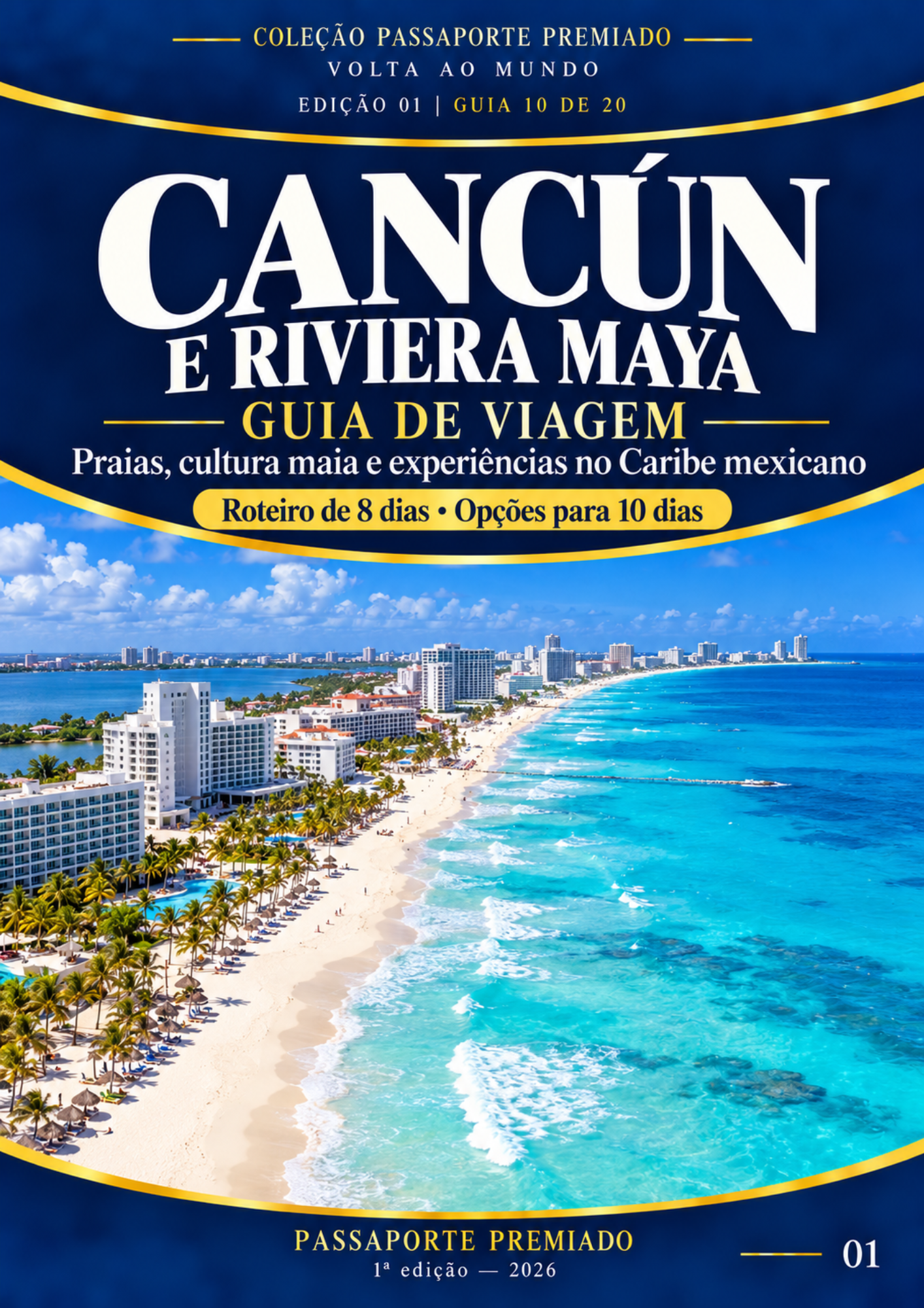 Capa do guia de viagem Cancún e Riviera Maya