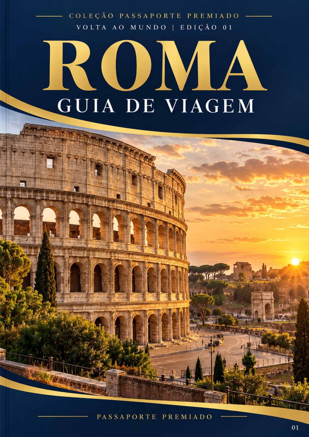 Capa do guia de viagem Roma